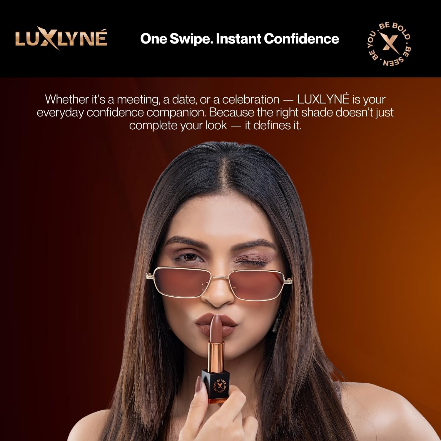 LUXLYNE “Mocha Mystique” (Espresso) Bullet Lipstick - Image 2