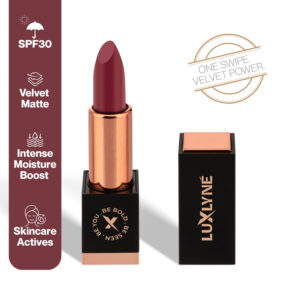 LUXLYNE “Kiss of Kolkata” (Royal Maroon) Bullet Lipstick