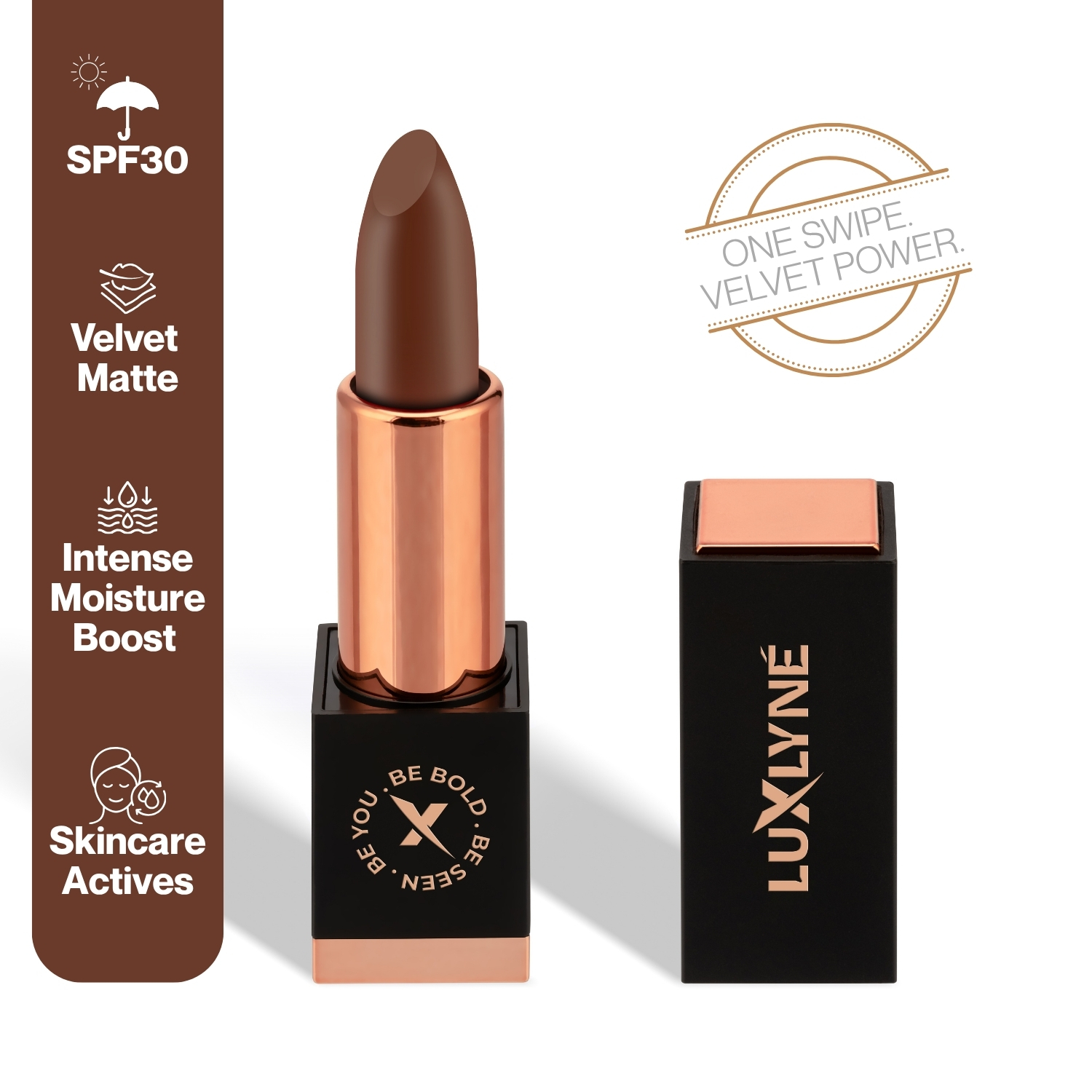 LUXLYNE “Mocha Mystique” (Espresso) Bullet Lipstick